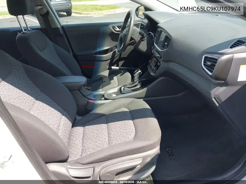2019 Hyundai Ioniq Hybrid Blue VIN: KMHC65LC9KU107974 Lot: 45359310