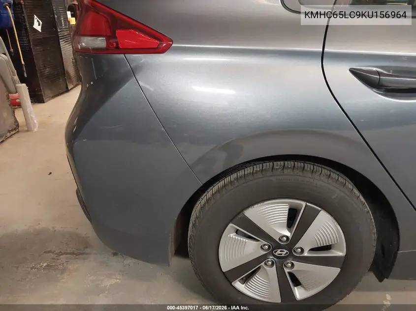 2019 Hyundai Ioniq Hybrid Blue VIN: KMHC65LC9KU156964 Lot: 45397017