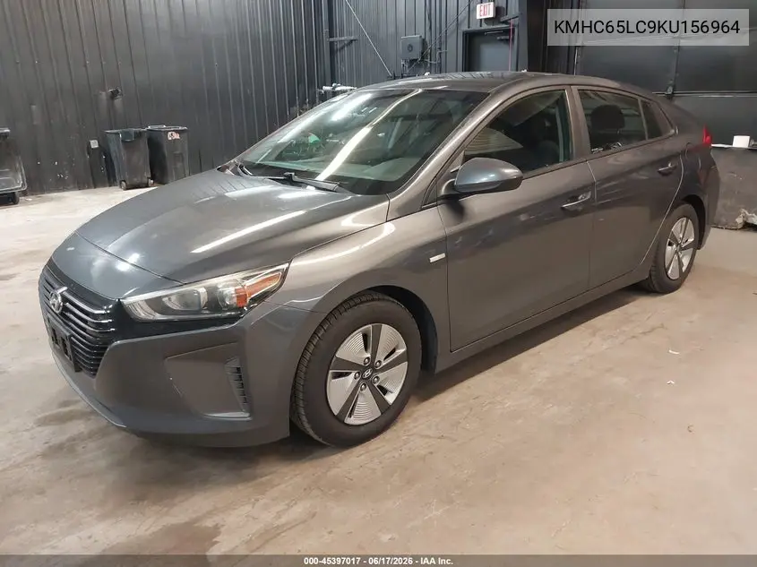 2019 Hyundai Ioniq Hybrid Blue VIN: KMHC65LC9KU156964 Lot: 45397017