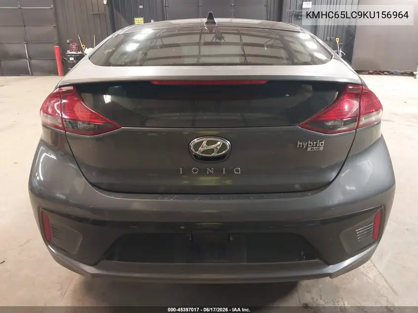 2019 Hyundai Ioniq Hybrid Blue VIN: KMHC65LC9KU156964 Lot: 45397017