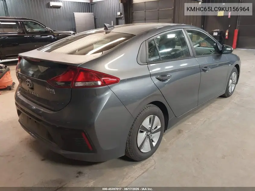2019 Hyundai Ioniq Hybrid Blue VIN: KMHC65LC9KU156964 Lot: 45397017