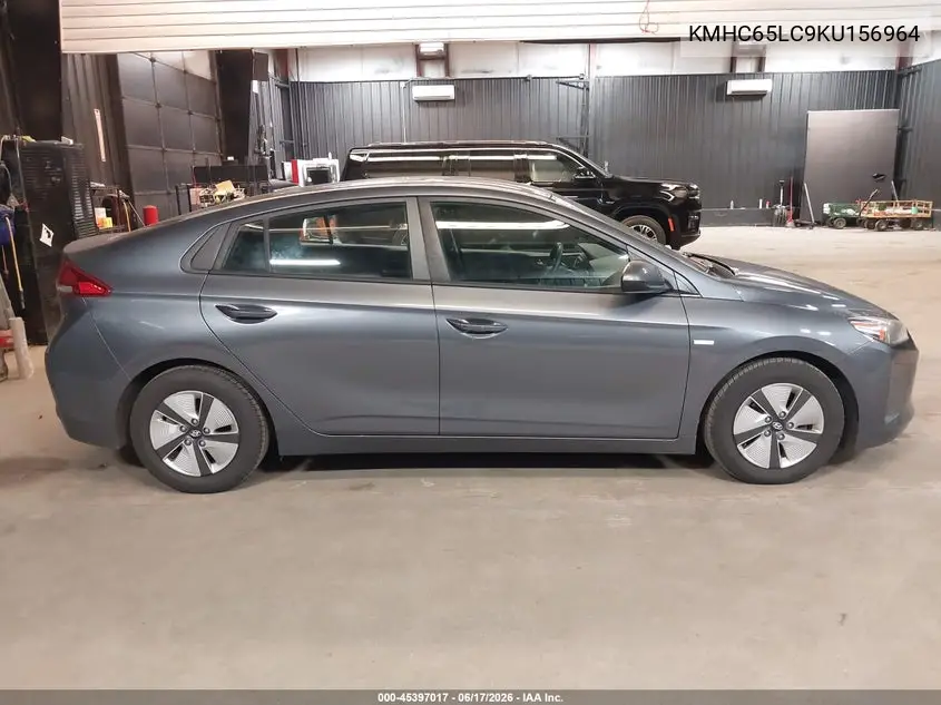 2019 Hyundai Ioniq Hybrid Blue VIN: KMHC65LC9KU156964 Lot: 45397017
