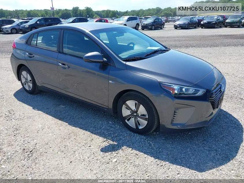 2019 Hyundai Ioniq Hybrid Blue VIN: KMHC65LCXKU107725 Lot: 45423357