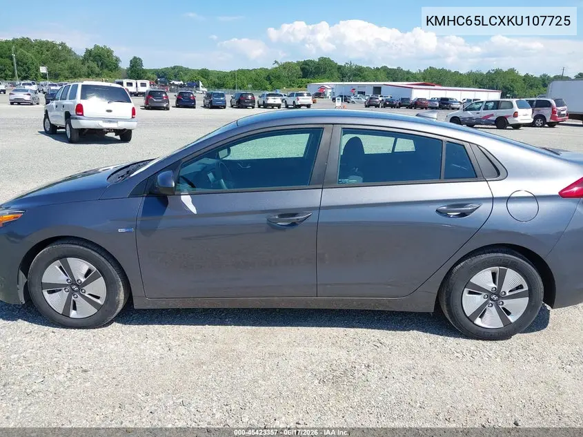 2019 Hyundai Ioniq Hybrid Blue VIN: KMHC65LCXKU107725 Lot: 45423357