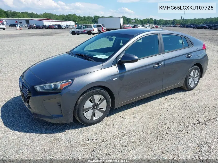 2019 Hyundai Ioniq Hybrid Blue VIN: KMHC65LCXKU107725 Lot: 45423357