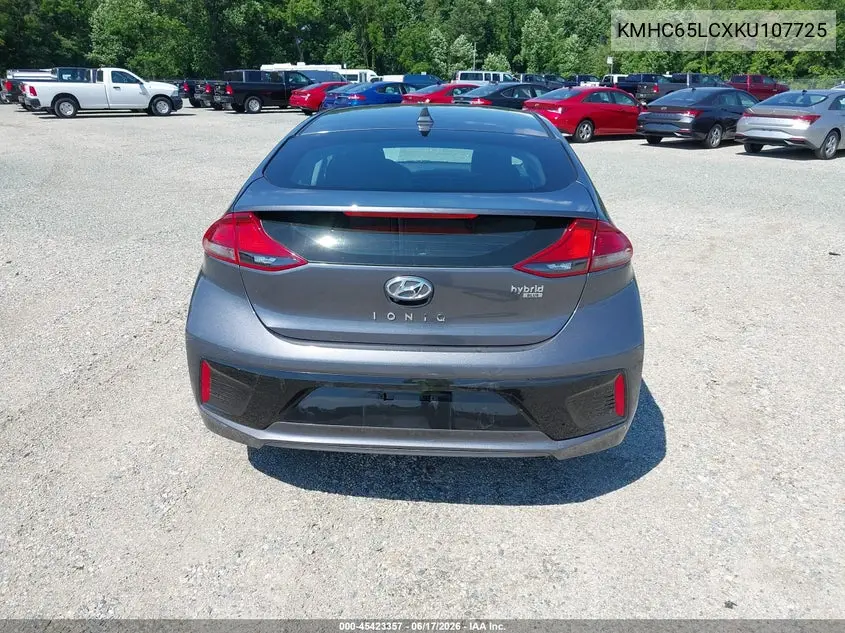 2019 Hyundai Ioniq Hybrid Blue VIN: KMHC65LCXKU107725 Lot: 45423357
