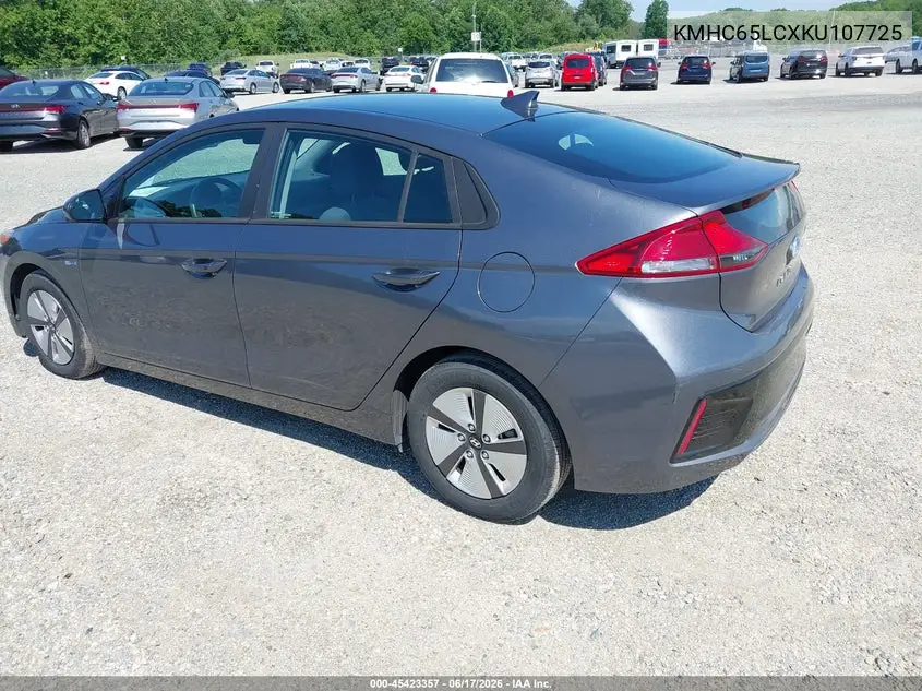 2019 Hyundai Ioniq Hybrid Blue VIN: KMHC65LCXKU107725 Lot: 45423357