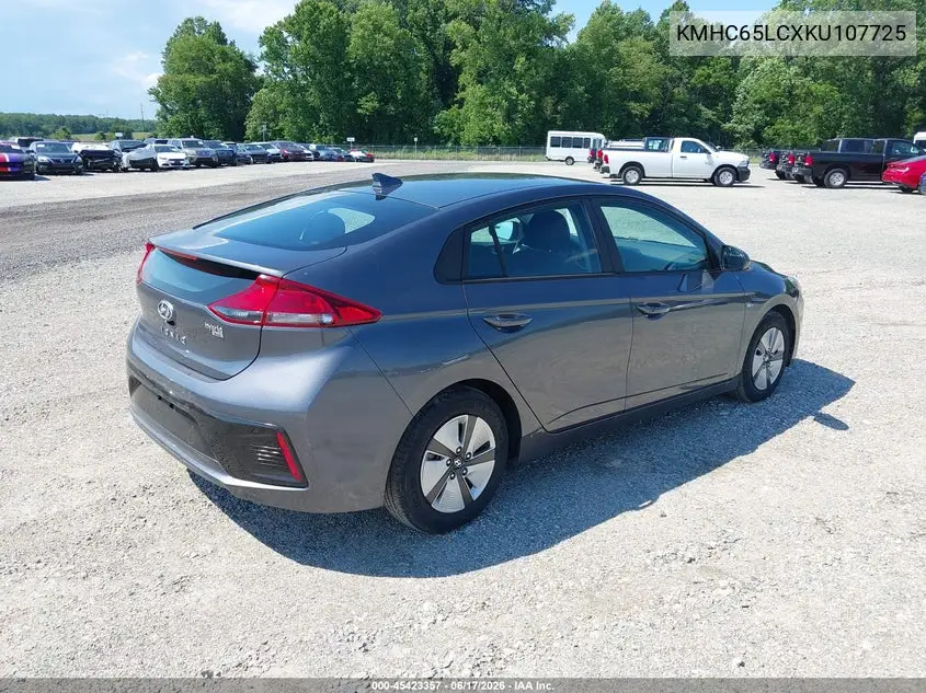 2019 Hyundai Ioniq Hybrid Blue VIN: KMHC65LCXKU107725 Lot: 45423357