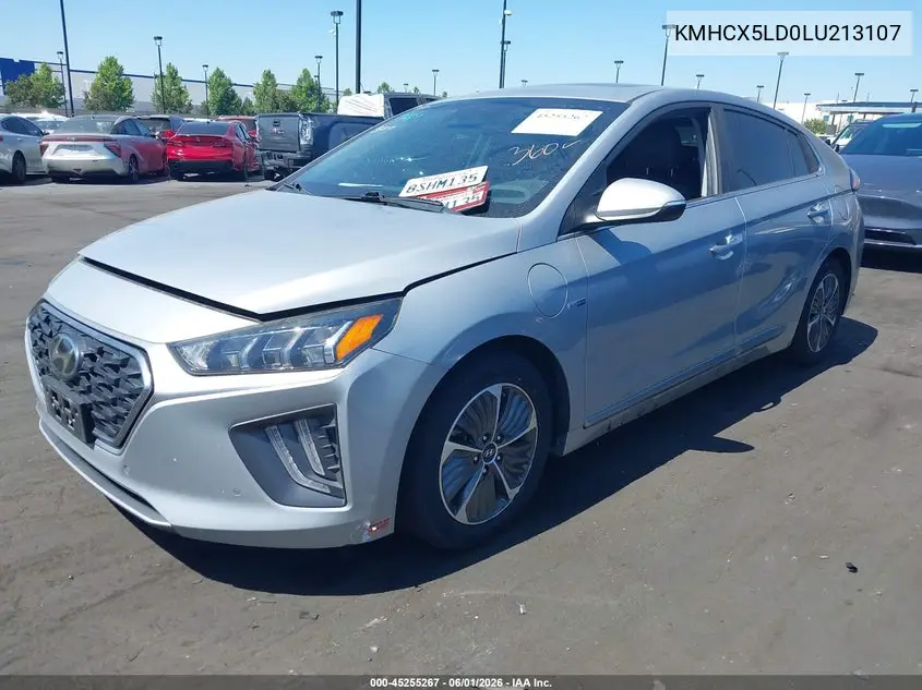 2020 Hyundai Ioniq Plug-In Hybrid Limited VIN: KMHCX5LD0LU213107 Lot: 45255267