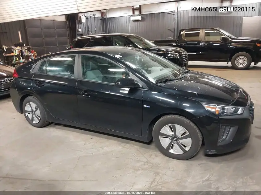 2020 Hyundai Ioniq Hybrid Blue VIN: KMHC65LC9LU220115 Lot: 45396838