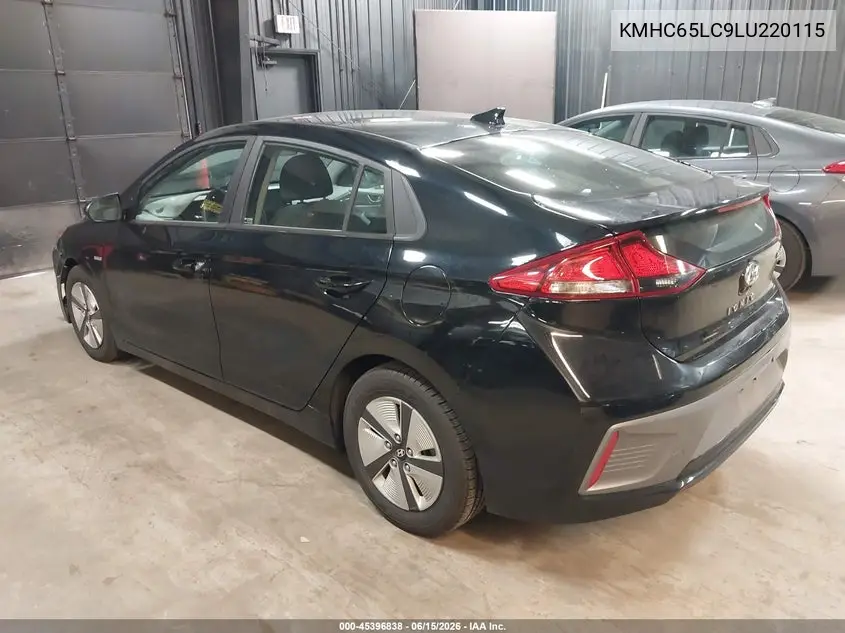 2020 Hyundai Ioniq Hybrid Blue VIN: KMHC65LC9LU220115 Lot: 45396838