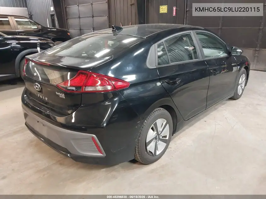 2020 Hyundai Ioniq Hybrid Blue VIN: KMHC65LC9LU220115 Lot: 45396838
