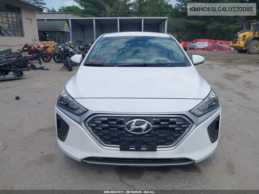 2020 Hyundai Ioniq Hybrid Blue VIN: KMHC65LC4LU220085 Lot: 45431811
