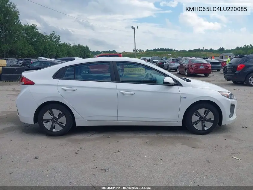 2020 Hyundai Ioniq Hybrid Blue VIN: KMHC65LC4LU220085 Lot: 45431811