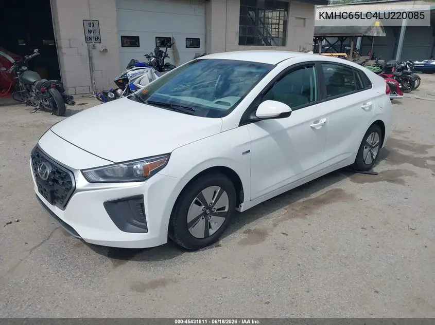 2020 Hyundai Ioniq Hybrid Blue VIN: KMHC65LC4LU220085 Lot: 45431811