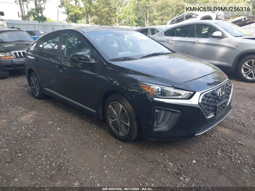 2021 Hyundai Ioniq Plug-In Hybrid Se VIN: KMHC65LD9MU256316 Lot: 45351029