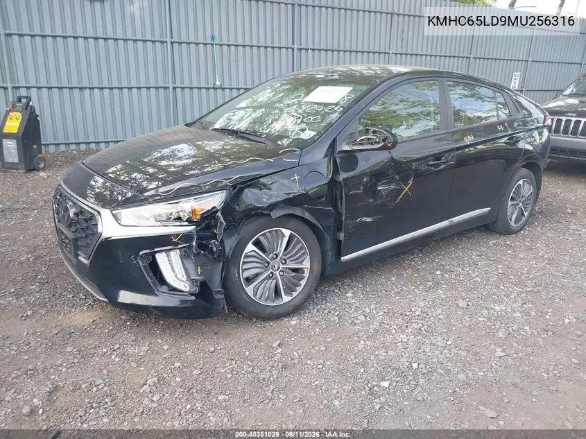 2021 Hyundai Ioniq Plug-In Hybrid Se VIN: KMHC65LD9MU256316 Lot: 45351029