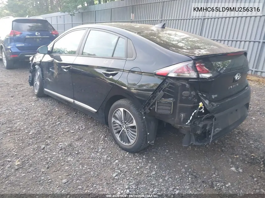 2021 Hyundai Ioniq Plug-In Hybrid Se VIN: KMHC65LD9MU256316 Lot: 45351029