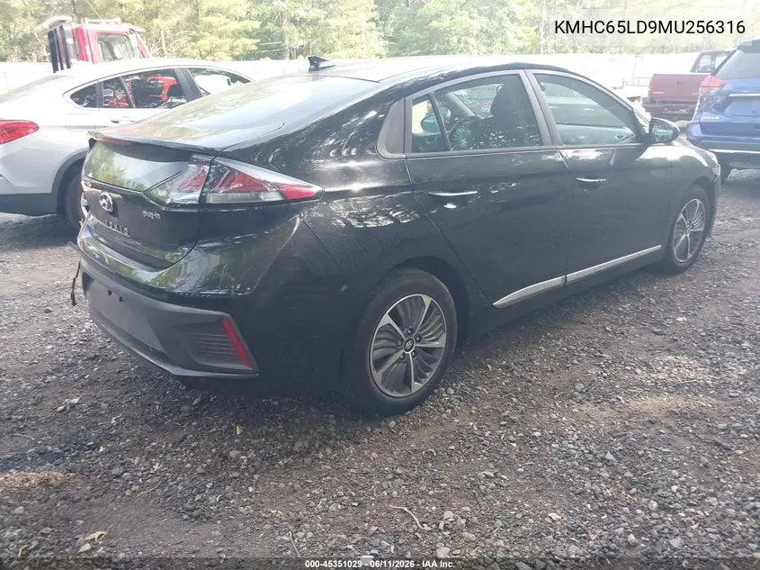 2021 Hyundai Ioniq Plug-In Hybrid Se VIN: KMHC65LD9MU256316 Lot: 45351029