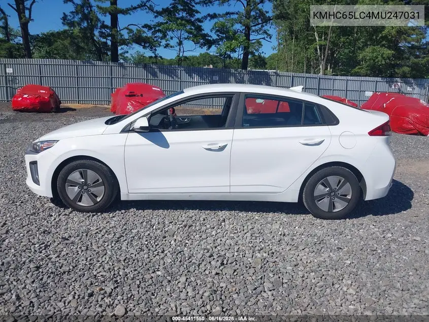 2021 Hyundai Ioniq Hybrid Blue VIN: KMHC65LC4MU247031 Lot: 45411550