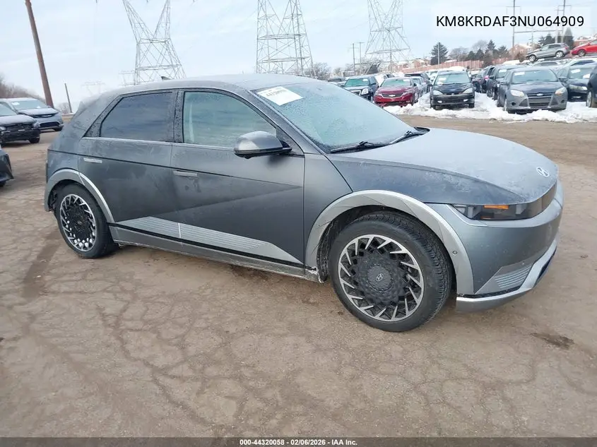 2022 Hyundai Ioniq 5 Limited VIN: KM8KRDAF3NU064909 Lot: 44320058