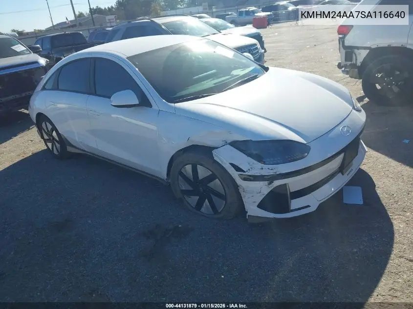 2025 Hyundai Ioniq 6 Se VIN: KMHM24AA7SA116640 Lot: 44131879
