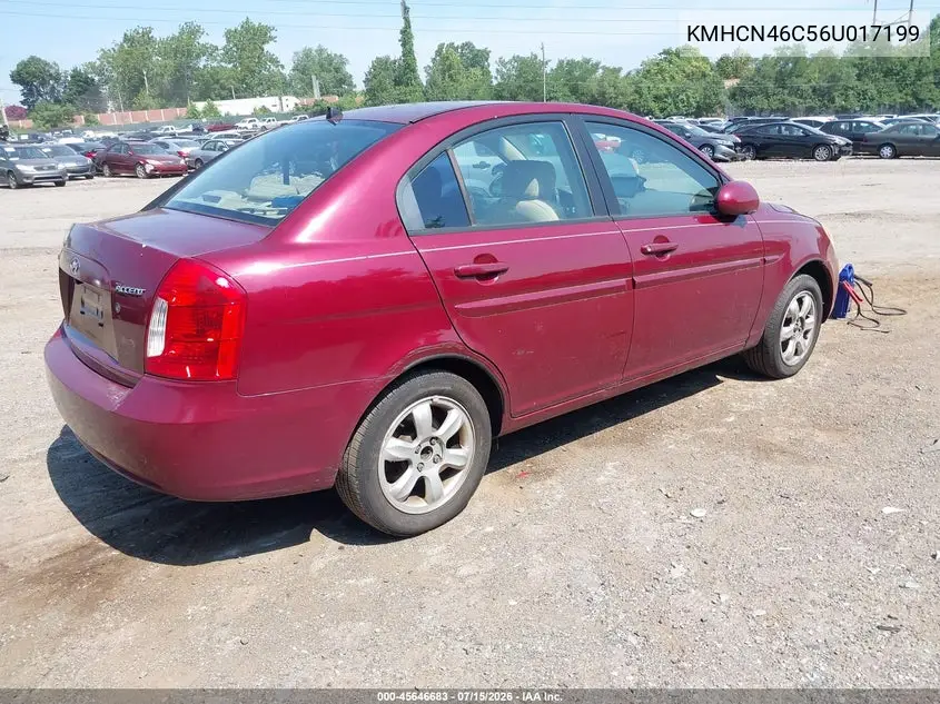2006 Hyundai Accent Gls VIN: KMHCN46C56U017199 Lot: 45646683