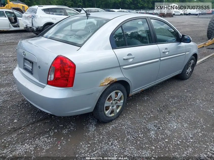 2007 Hyundai Accent Gls VIN: KMHCN46C97U073535 Lot: 45431176