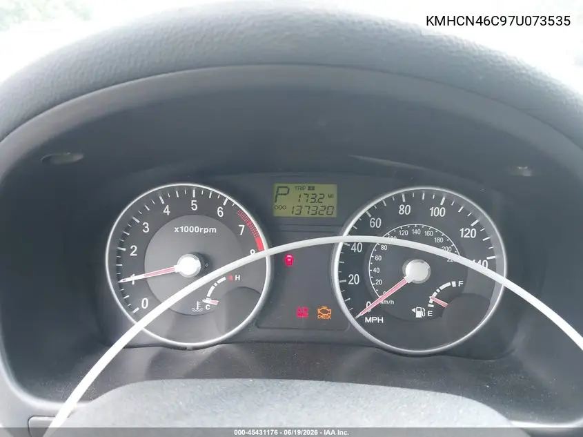 2007 Hyundai Accent Gls VIN: KMHCN46C97U073535 Lot: 45431176