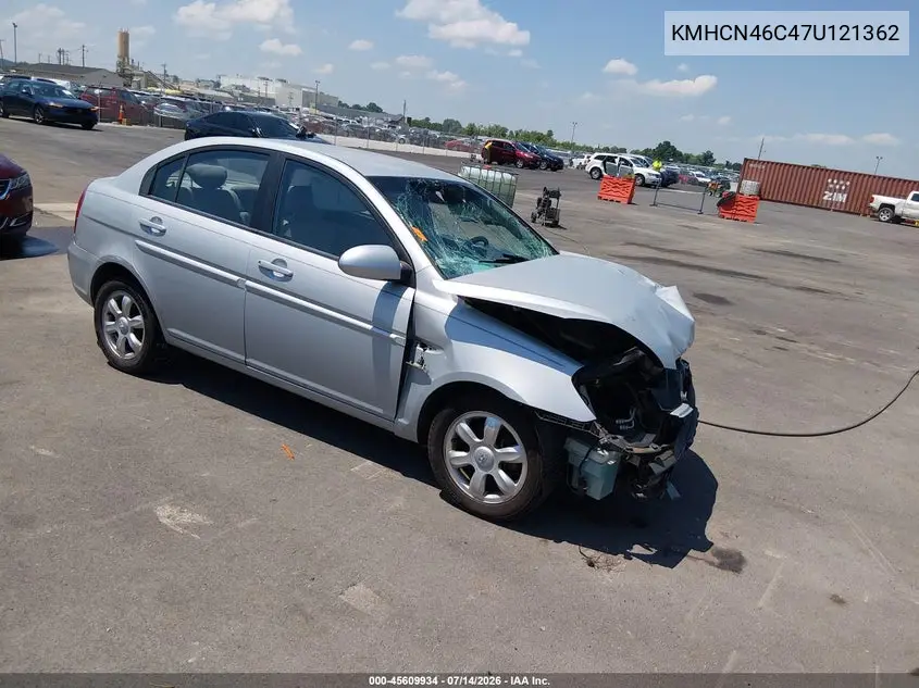 2007 Hyundai Accent Gls VIN: KMHCN46C47U121362 Lot: 45609934