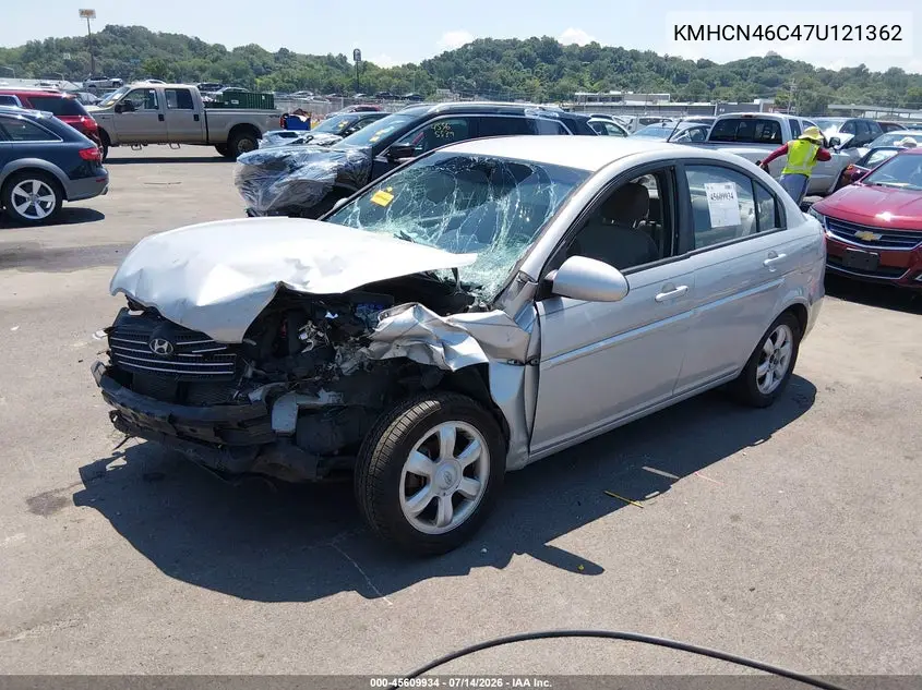 2007 Hyundai Accent Gls VIN: KMHCN46C47U121362 Lot: 45609934