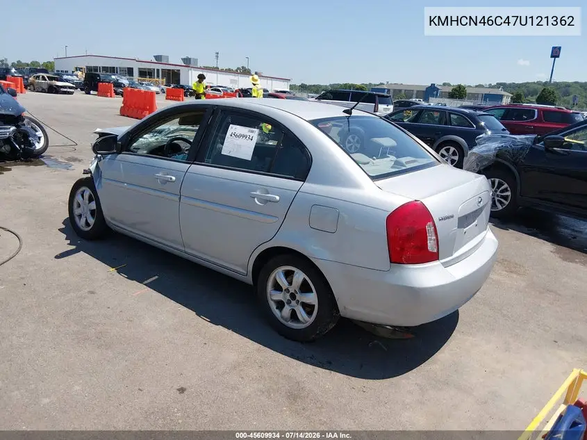 2007 Hyundai Accent Gls VIN: KMHCN46C47U121362 Lot: 45609934