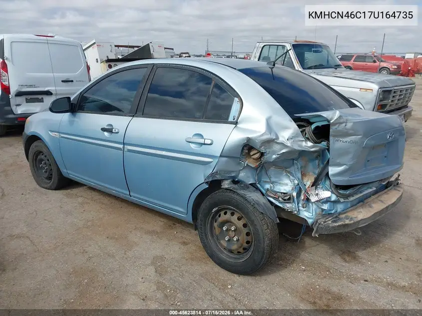 2007 Hyundai Accent Gls VIN: KMHCN46C17U164735 Lot: 45623814