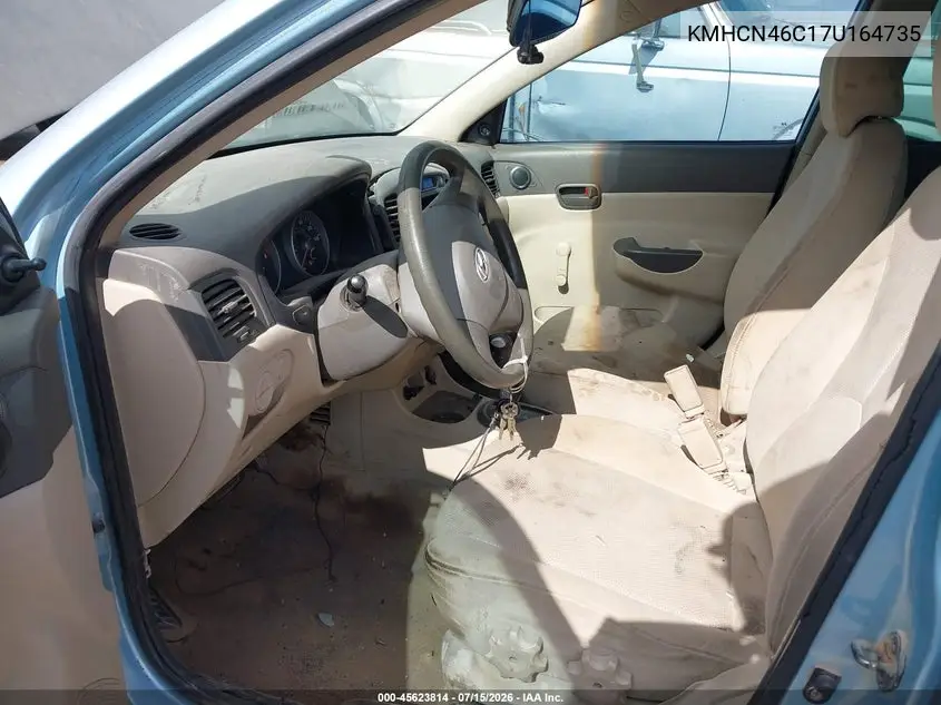 2007 Hyundai Accent Gls VIN: KMHCN46C17U164735 Lot: 45623814
