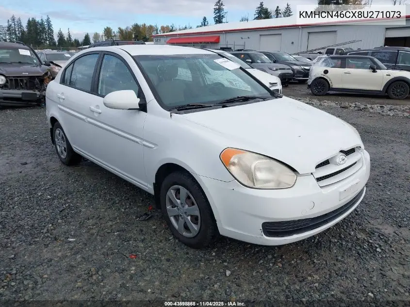 KMHCN46CX8U271073 2008 Hyundai Accent Gls