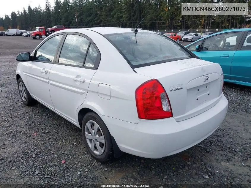 KMHCN46CX8U271073 2008 Hyundai Accent Gls
