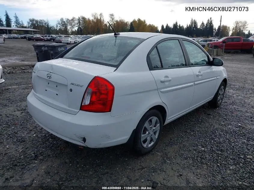 KMHCN46CX8U271073 2008 Hyundai Accent Gls