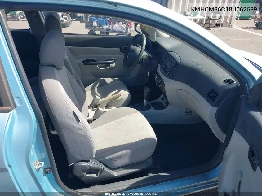 2008 Hyundai Accent Gs VIN: KMHCM36C18U062589 Lot: 45673755