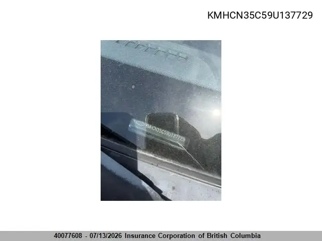 2009 Hyundai Accent Se VIN: KMHCN35C59U137729 Lot: 40077608
