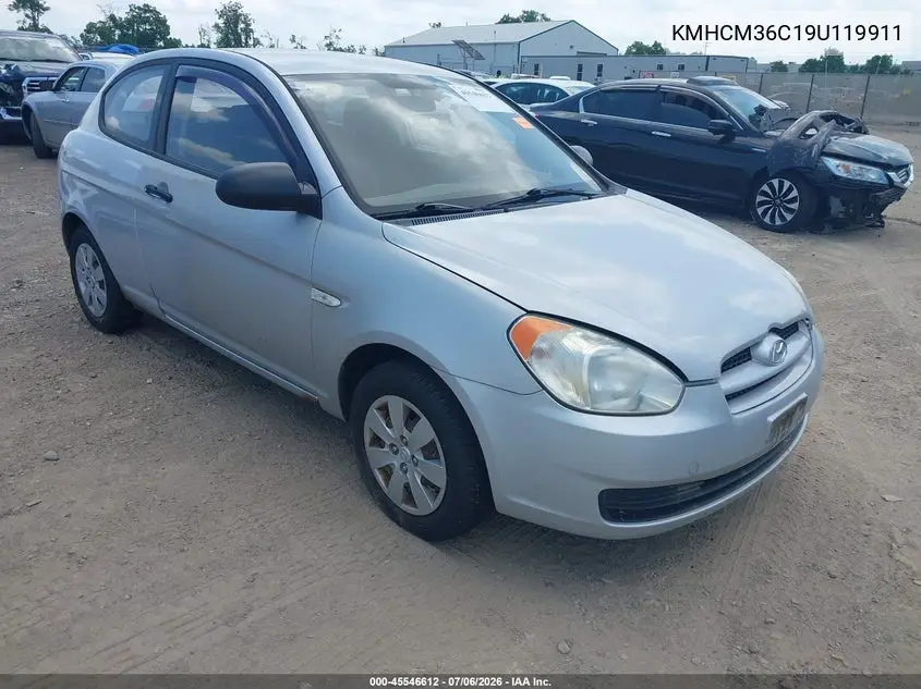 2009 Hyundai Accent Gs VIN: KMHCM36C19U119911 Lot: 45546612