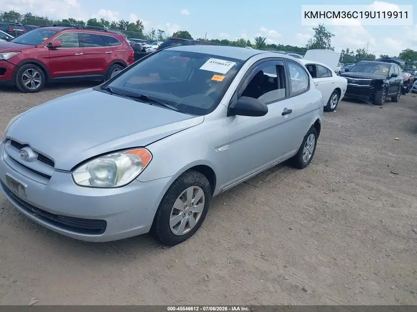 2009 Hyundai Accent Gs VIN: KMHCM36C19U119911 Lot: 45546612