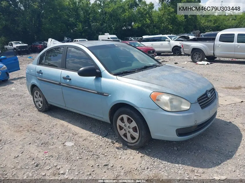 2009 Hyundai Accent Gls VIN: KMHCM46C79U303448 Lot: 45620241