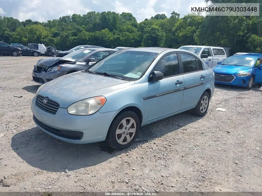 2009 Hyundai Accent Gls VIN: KMHCM46C79U303448 Lot: 45620241
