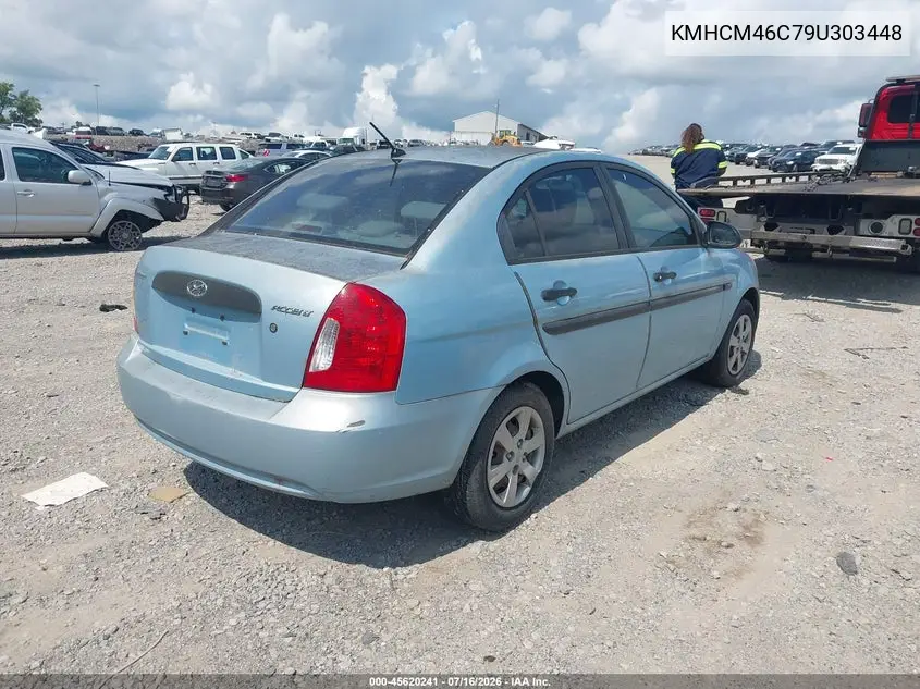 2009 Hyundai Accent Gls VIN: KMHCM46C79U303448 Lot: 45620241