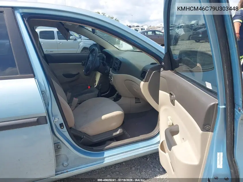 2009 Hyundai Accent Gls VIN: KMHCM46C79U303448 Lot: 45620241