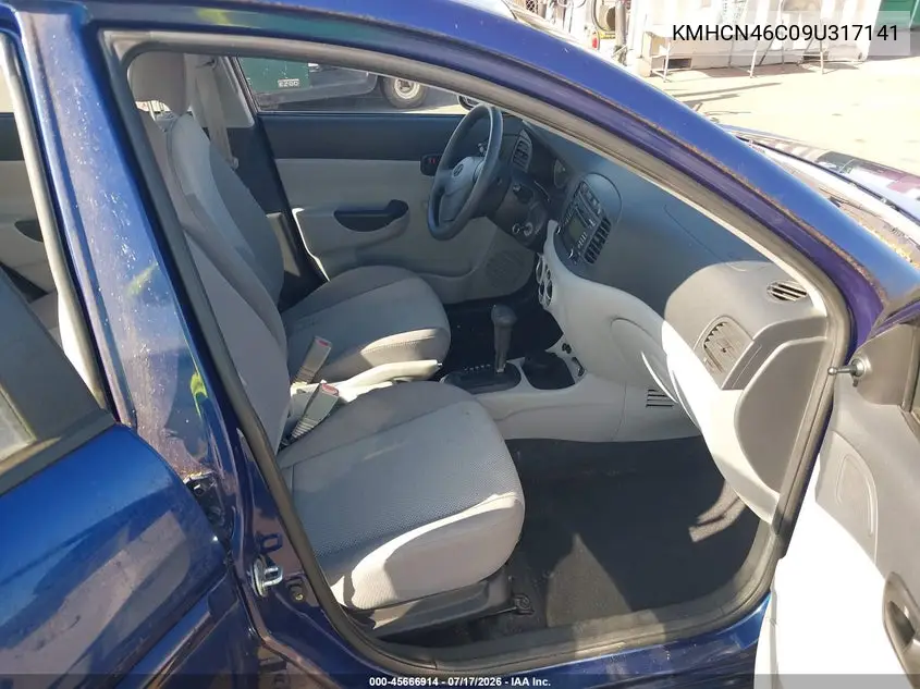2009 Hyundai Accent Gls VIN: KMHCN46C09U317141 Lot: 45666914