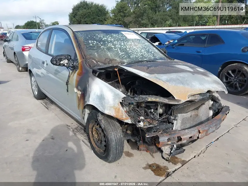 2009 Hyundai Accent Gs VIN: KMHCM36C69U119614 Lot: 45681547