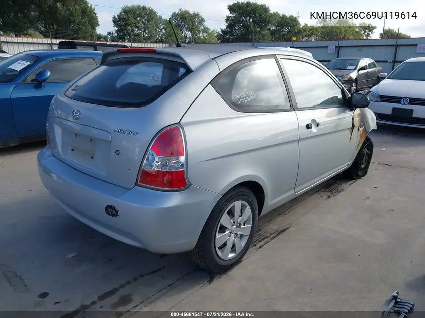 2009 Hyundai Accent Gs VIN: KMHCM36C69U119614 Lot: 45681547