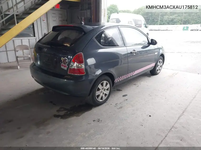 2010 Hyundai Accent Gs VIN: KMHCM3ACXAU175812 Lot: 45399140