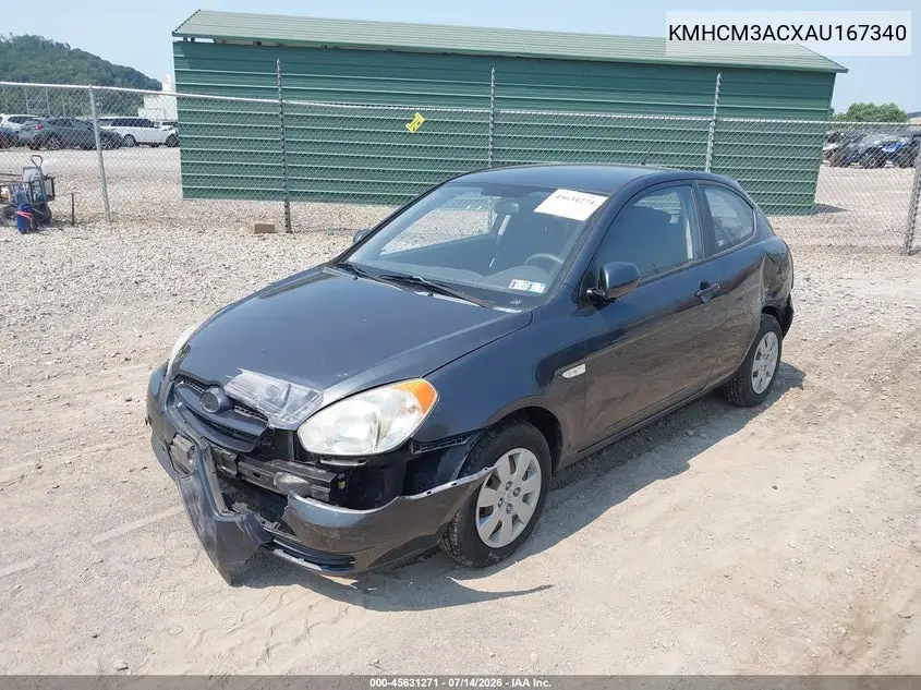 2010 Hyundai Accent Gs VIN: KMHCM3ACXAU167340 Lot: 45631271